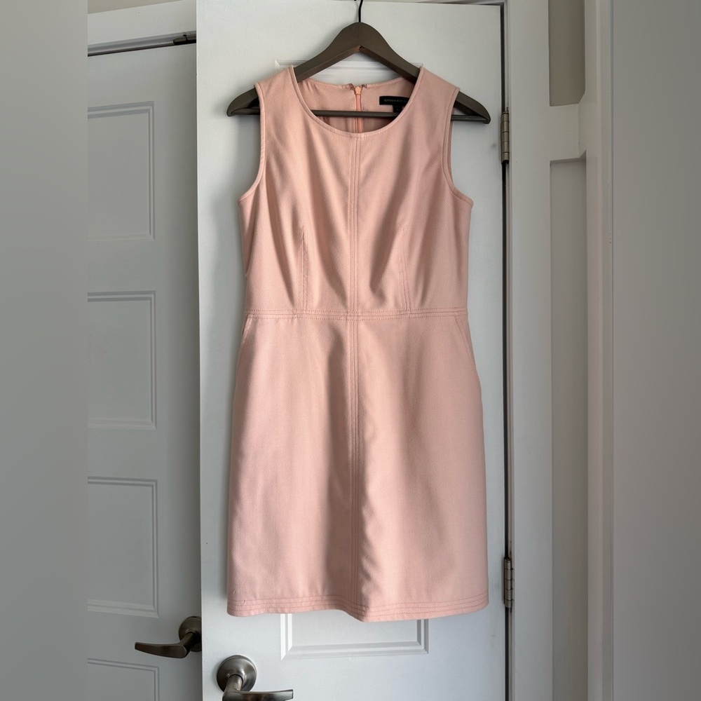 Banana Republic Soft Blush Sleeveless Shift Dress